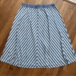 Lane Bryant Striped Long Skirt A-Line Size 22/24